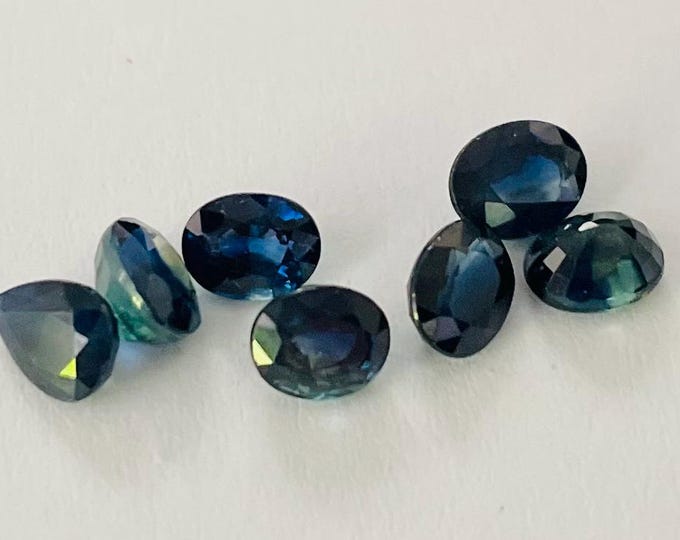 LOTS: Natural Sapphires. Deep Blue. VS Grade Loose Gemstone for Jewelry Makers and Gifts. Earth Mined. Sold Individually in Lots.