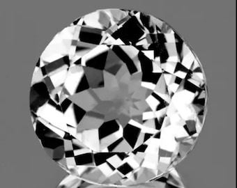 0.37 Carat Bright White Topaz. VVS 4.240 x 4.210 x 2.800mm. Natural Untreated. Loose Gemstone for Jewelry Makers and Gifts. Earth Mined