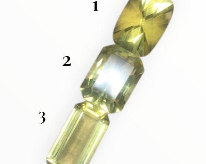 Natural Lemon Quartz. Various Cuts from Brazil. Faceted. Loose Gemstone. Natural Gemstone. Heated. Large Gemstones. Sold Seperately.