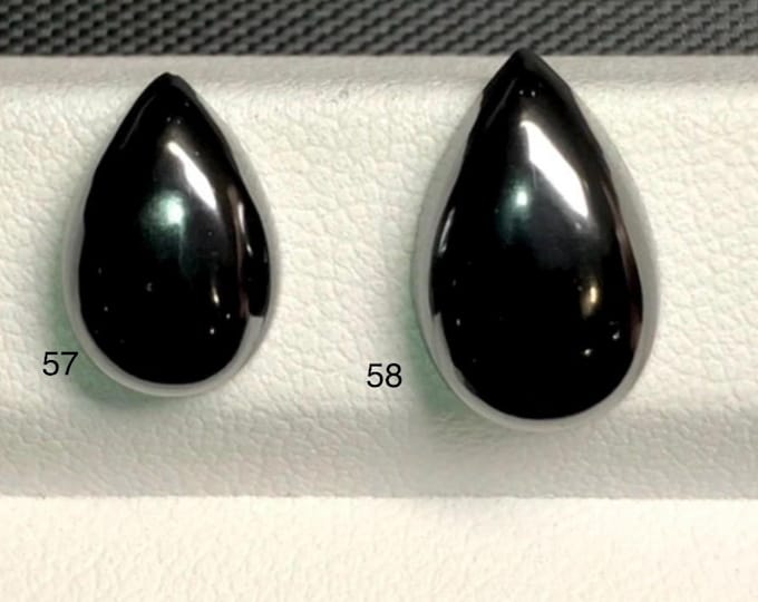 5.00 - 6.70 Carat Jet Black Brazilian Diamond Cut Hematite Loose Gemstone for Jewelry Making and Gifts. Earth Mined. Sold Individually.