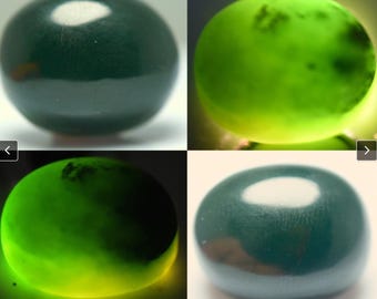 30.45 Carat Jadeite Cabochon. Pakistan Untreated 19.600 x 15.590 x 11.150 Loose Gemstone for Jewelry Making and Gifts. Genuine Earth Mined