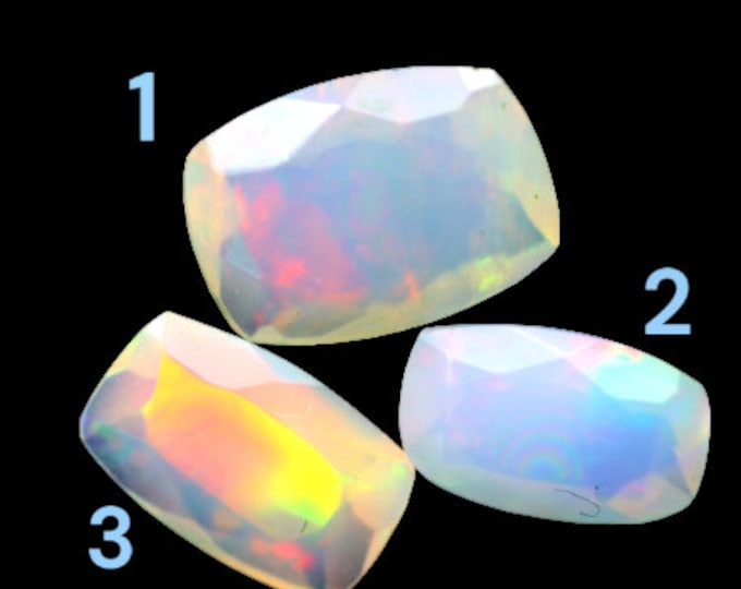 Earth Mined Ethiopian Welo Opal Facated. Untreated Genuine Opal. Perfect Birthstone for Making Jewellery. Various Sizes Available.