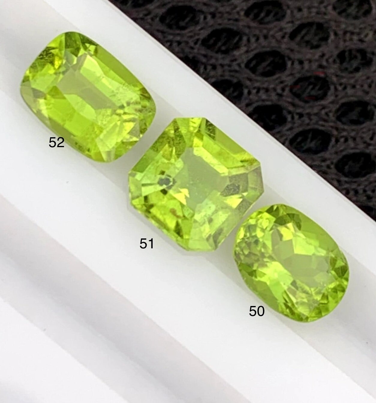 1.45-1.95 Carats Lovely Apple Green Peridot Sold Individually. Natural Untreated Loose Gemstones for Jewelry Making and Gifts. Earth Mined.