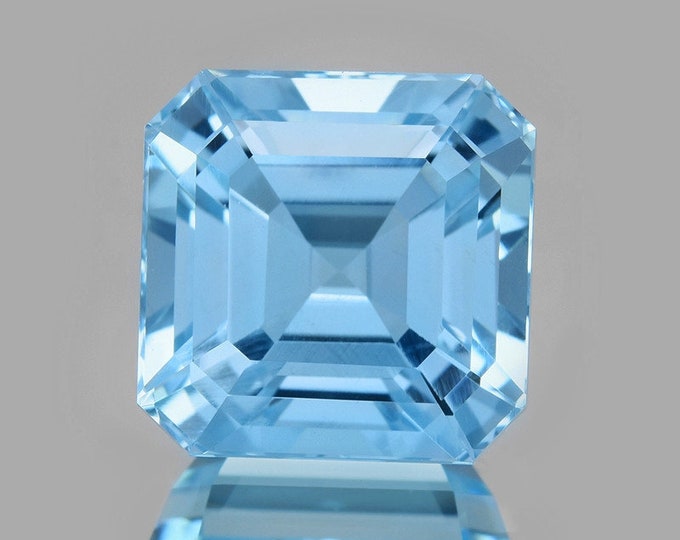 8.04 Ct Blue Topaz Fancy Cut Top Lustre Gemstone Birthstone Jewelry Making VS Loose Gemstones