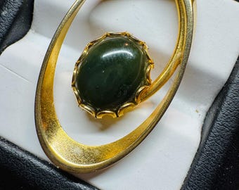 Canadian Jade Pendant. Antique Steel. Earth Mined BC Jade. Delicate Authentic Nephrite Jade Necklace. Mined & Created in Canada