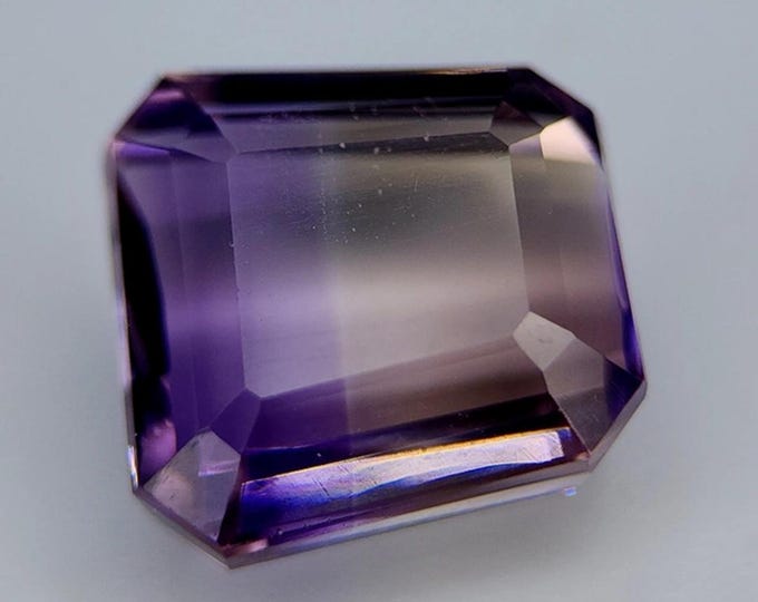 7.91 Carat Bright Bi-colour Ametrine 12.0 x 10.0 x 7.0  mm Natural and Untreated Loose Gemstone for Jewelry Making and Gifts. Earth Mined.