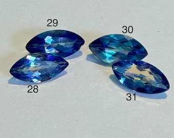 1.00 - 1.45 Carat Natural Mystic Topaz Purple Blue Marquise Cut Loose Gemstone for Jewelry Making and Gifts. Earth Mined. Sold Individually