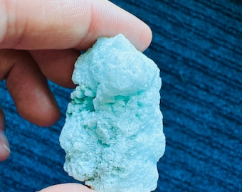 Blue Aragonite Specimen. Raw Blue Aragonite. Rough Specimen. Untreated. Raw Crystals, Mineral. Healing Crystals. Natural. Baby Blue.