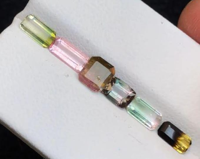 Natural Tourmaline Gemstones Mix Colours Available. Transparent Colourful Jewellery Supplies and Gifts. Bi - Colour Tourmaline.