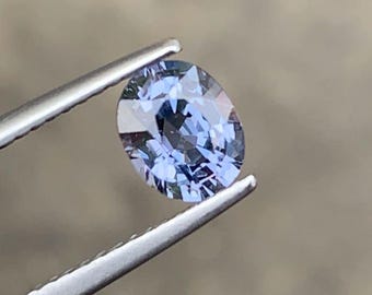 1.05 Carat Natural Spinel. VVS. Beautiful Light Purple/Grey Spinel. Ring Jewellery Making Loose Gemstone. Gift. Investment.