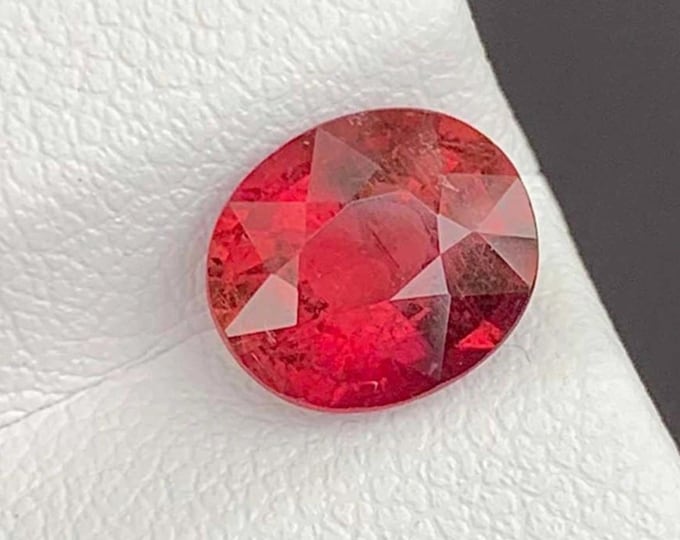 1.87 Carat Rubellite Tourmaline. Natural Raspberry Coloured  8.10 x 7.00 x 4.70 mm Loose Gemstones for Jewelry Making and Gifts. Earth Mined