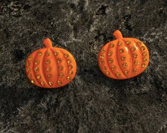 Hello Pumpkin Fall Halloween Earrings