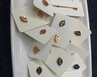Eyelash Stud Earrings
