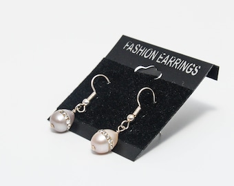 Dyed Champagne Pearl Earings