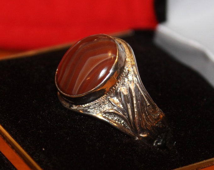 Lake Superior Agate Ring Size 11 LSAR-43