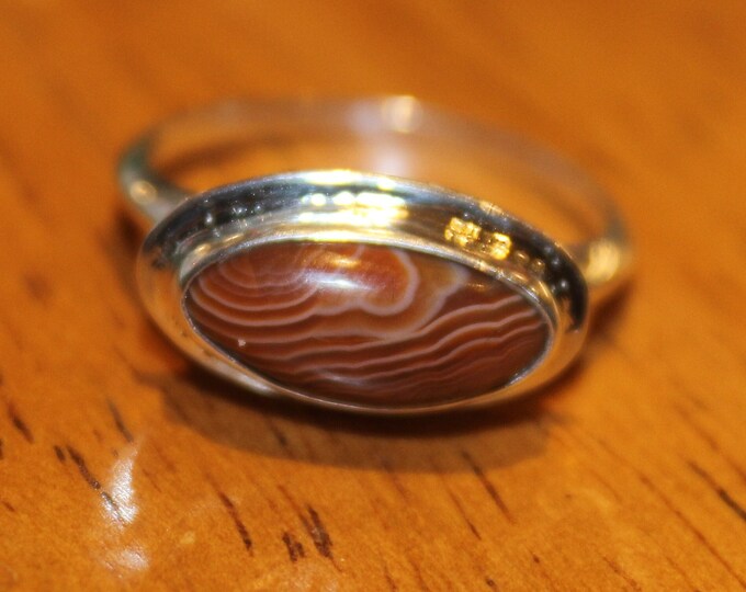 Lake Superior Agate Ring Size 7 LSAR-138