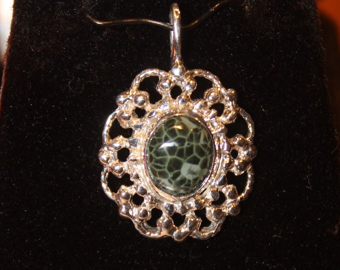 Chlorastrolite (Greenstone)from Isle Royale ( old collection) Pendant: GN-121