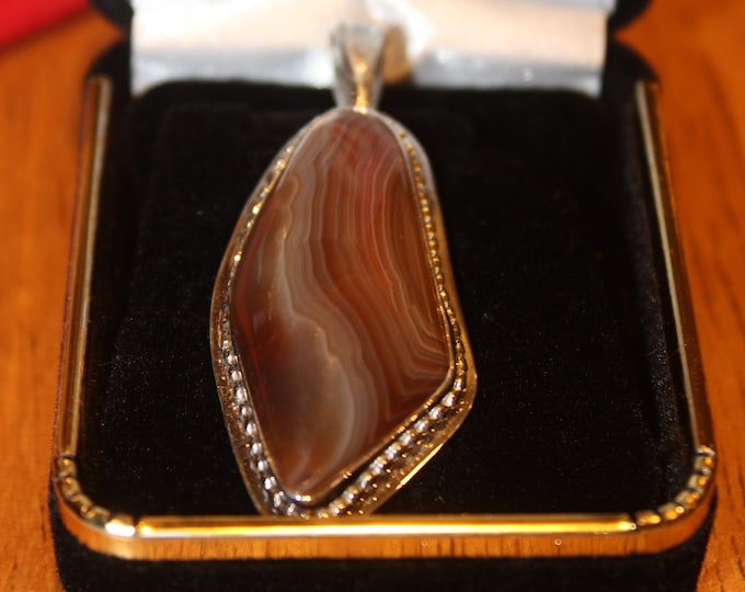 Lake Superior Agate Pendant LSAN-43