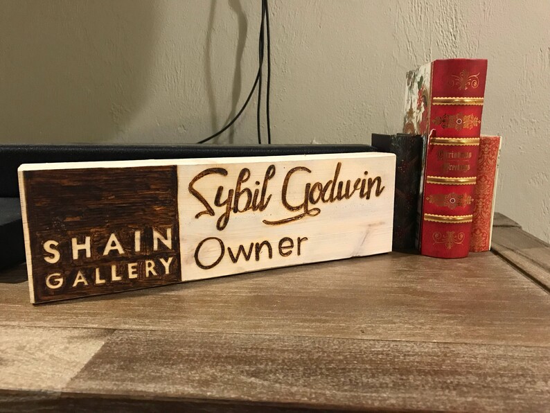 Wood Name Sign Wood Name Plaque Wooden Name Plate Desk Etsy