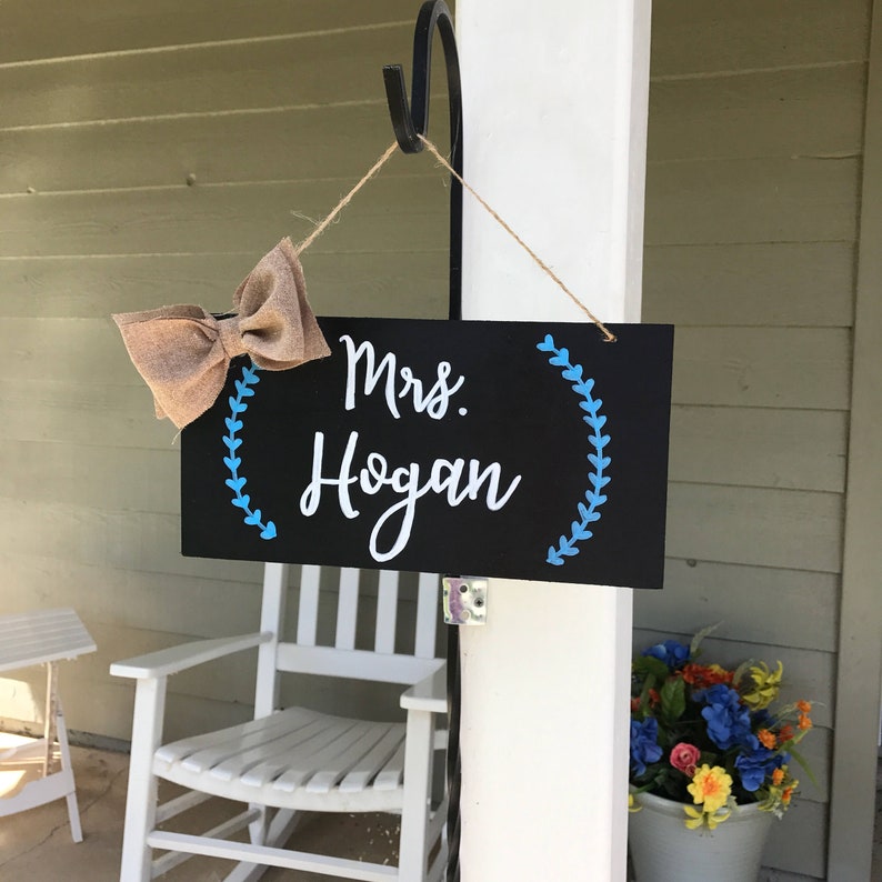 Teacher Name Sign Teacher Door Sign Classroom Door Sign Etsy