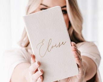 Personalised notebook / personalised journal / Bridesmaid Gift / Mothers Day Gift / Gift for Mum / Gift for female / Stationary