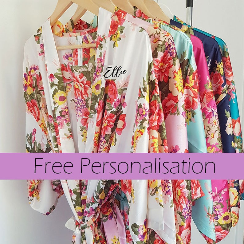 flower bridesmaid robes