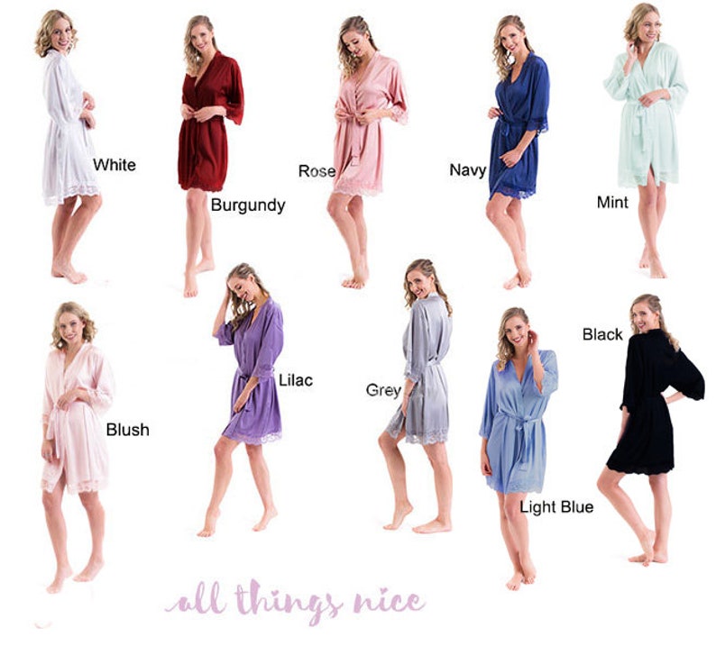 Lace Bridesmaid Robes Australia / Wedding Robes / Bridal Party Etsy