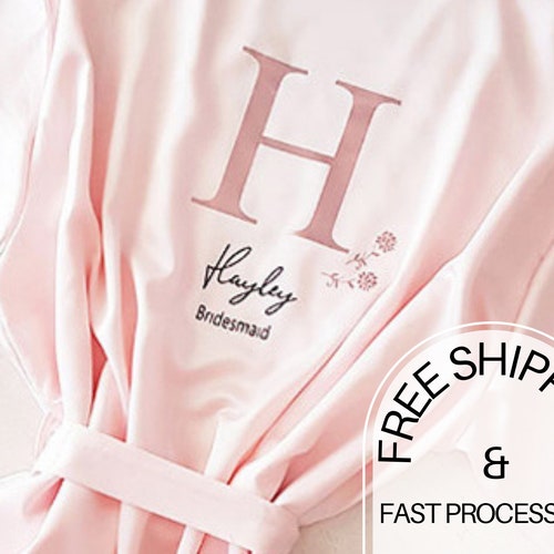 Bridesmaid Robes Personalised Bridal Robes Wedding Robes Etsy UK
