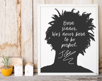 J. Cole "Born Sinner" Art Print