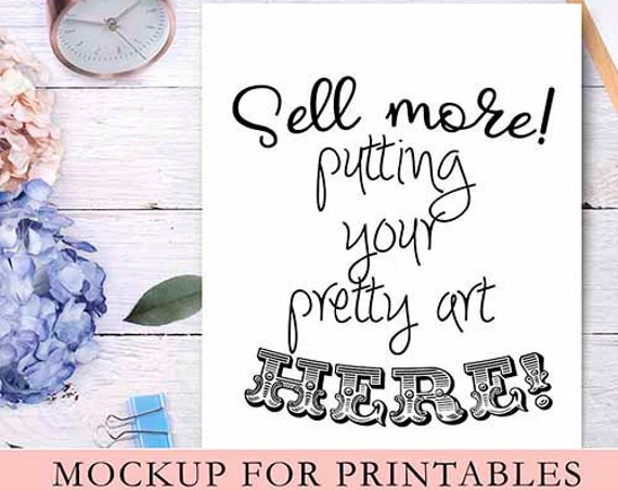 Increase Your Sales Mockup For Your Printables And Svg: