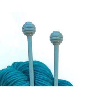 Size 8 (5 mm), Knitting Needles Birch Hand-made, stained finish