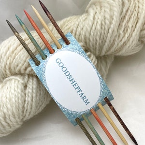 Double-pointed Knitting Needles, multi-color DPN, Hand-Made Birch