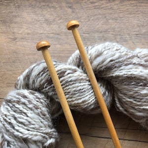 Size 10.5 (6.5mm) Knitting Needles Birch Handmade Natural Finish