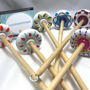 Hand Painted Drop Spindle