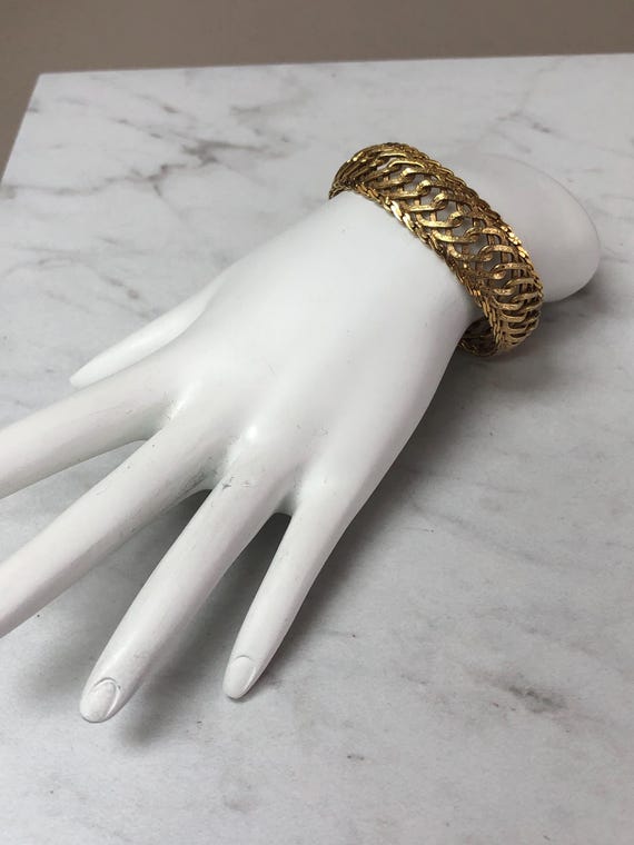 14kt Yellow Gold Solid Soft Flexible Open Design … - image 8