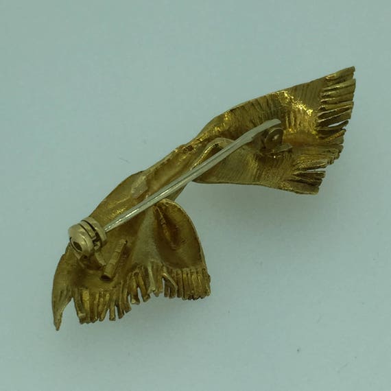 18kt Yellow Gold Hand Crafted Scarf Pin - image 4