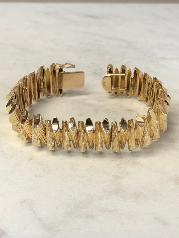 6 1/2"...18kt..One-of-a-Kind Unique Custom-Made 1… - image 1