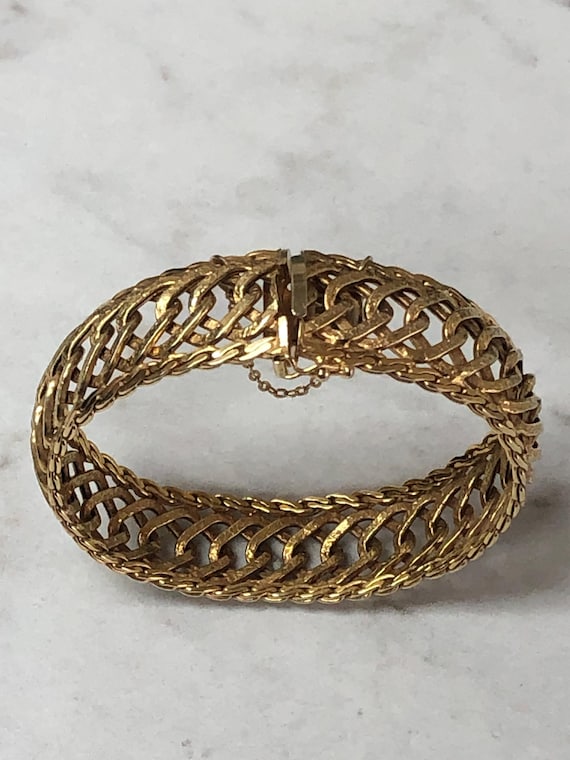 14kt Yellow Gold Solid Soft Flexible Open Design … - image 4