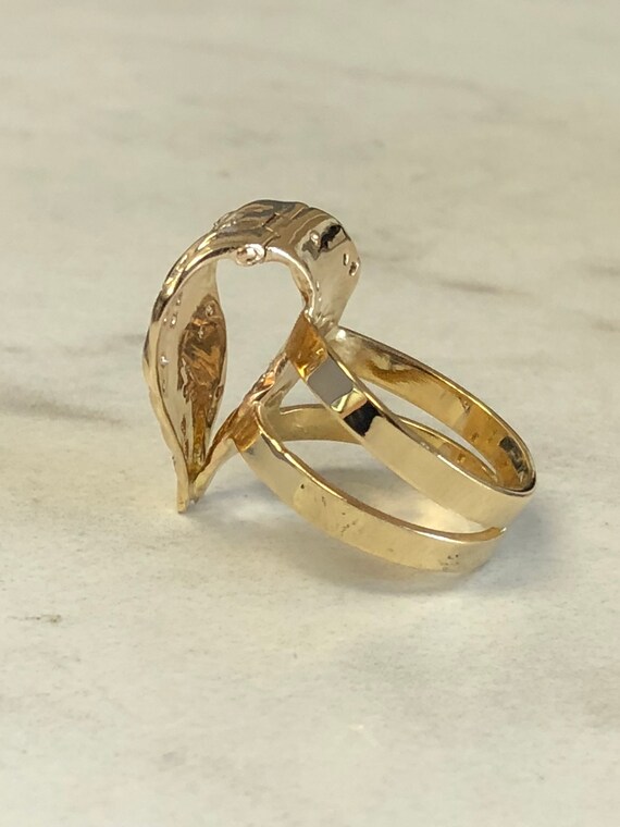 18kt Yellow Gold Custom-Made Unique .30ctw Diamon… - image 4