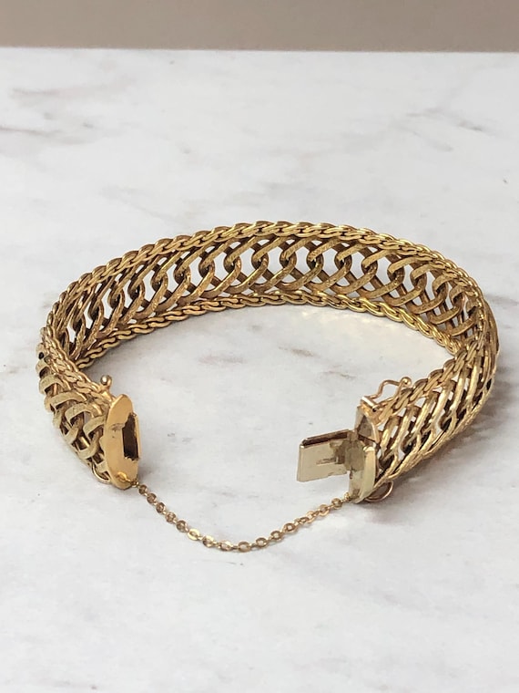 14kt Yellow Gold Solid Soft Flexible Open Design … - image 6