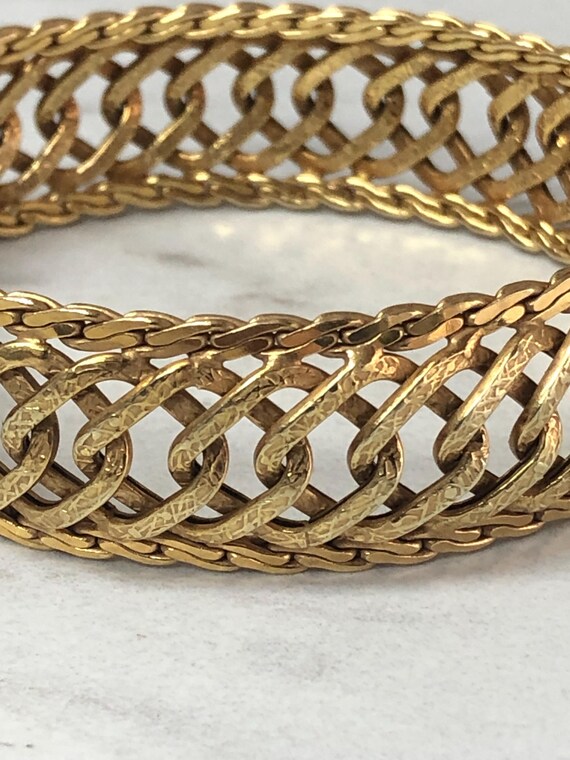 14kt Yellow Gold Solid Soft Flexible Open Design … - image 3