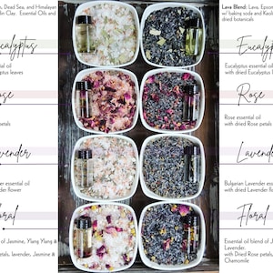 4 oz | Bath Salt with Bath Oils | Handmade | Essential Oils | Gift for Her | Gift for Women | Lava Salt | Spa Gift | Natural | Organic