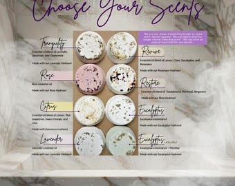 Shower Steamers | Pick 6 | Aromatherapy | All Natural Shower Bombs | Stress Relief | Spa Gift | Relaxation Shower Fizzies | Self Care Gift