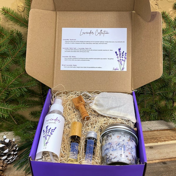 Lavender Gift Set | Natural Skin Care | EO Blend | Essential Oils | Perfume | Aromatherapy | Gift for Her | Calming | Self Care | Organic