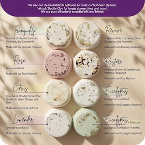 Custom Shower Steamers | Pick 4 | Back-to-School Gift | Aromatherapy | Gift for Her | Shower Steamer | Handmade | Essential Oils | Organic |