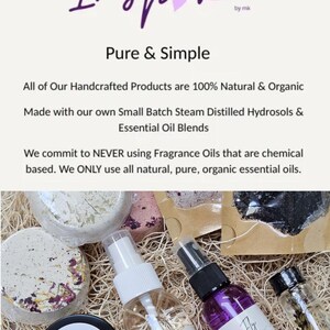 Inspirebymk all natural organic handmade products pure and simple 100% natural essential oil rollers shower steamers hydrosols bath salts bug repellent cedar hydrosol