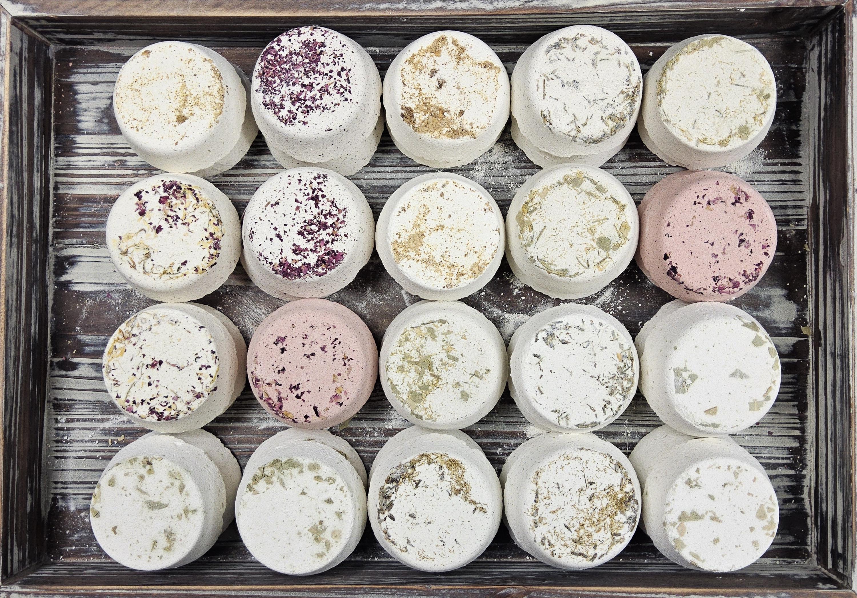 Pick 4 Aromatherapy Shower Steamers & Handmade Steamer Tray | Essential ...