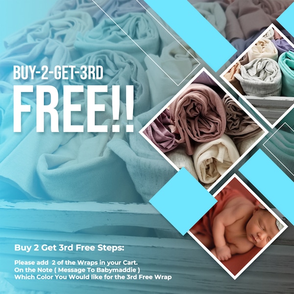 Buy-2-Get-3rd FREE!! Mix&Match Solid Soft Stretch Spandex Wraps,Posing,Swaddling Baby, Photo Props Swaddle,Newborn Layering fabric ,Bean Bag