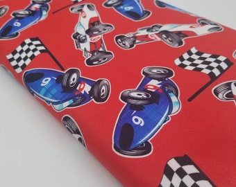 Grand Prix Formula 1 Racing Collection 100% Cotton Patchwork Fabric Nutex 