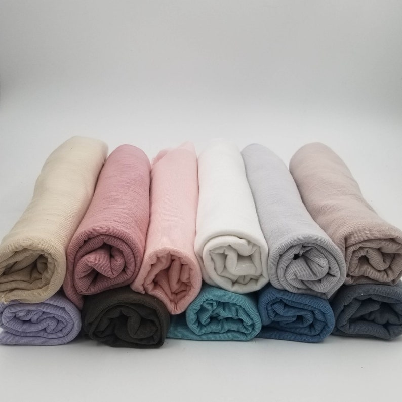 Slub Jersey Knit Fabric Newborn Photo Props Wraps Swaddling Etsy